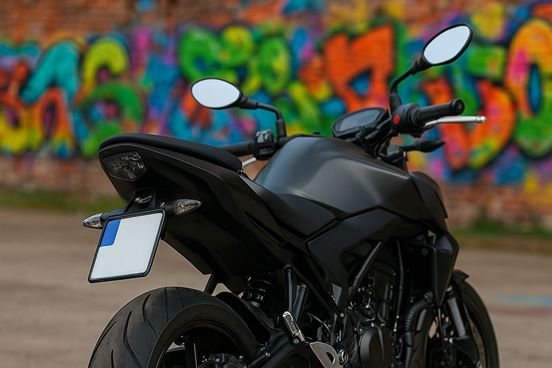 Kurze Kennzeichenhalter bei Motorrädern: Sportlich und modern