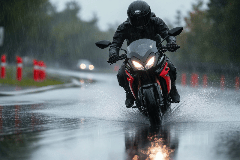 Motorradfahren bei Regen: Sicherheitstipps und Fahrtechnik für nasse Straßen