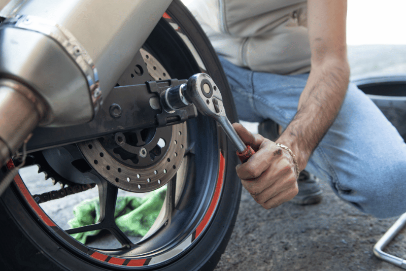 Bild von einer Motorrad-Bremse